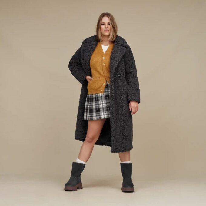 Gertrude Long Teddy Coat