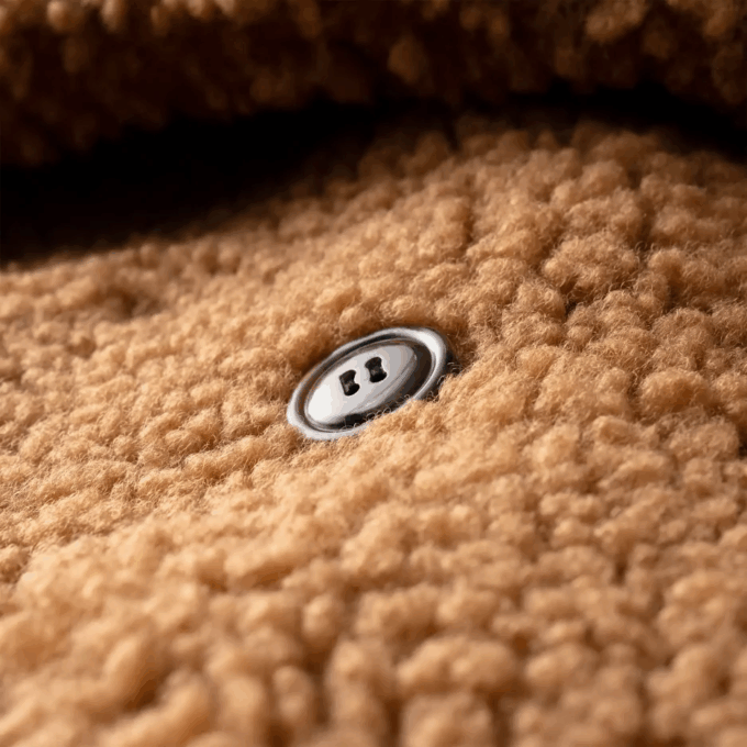 Gertrude Long Teddy Coat