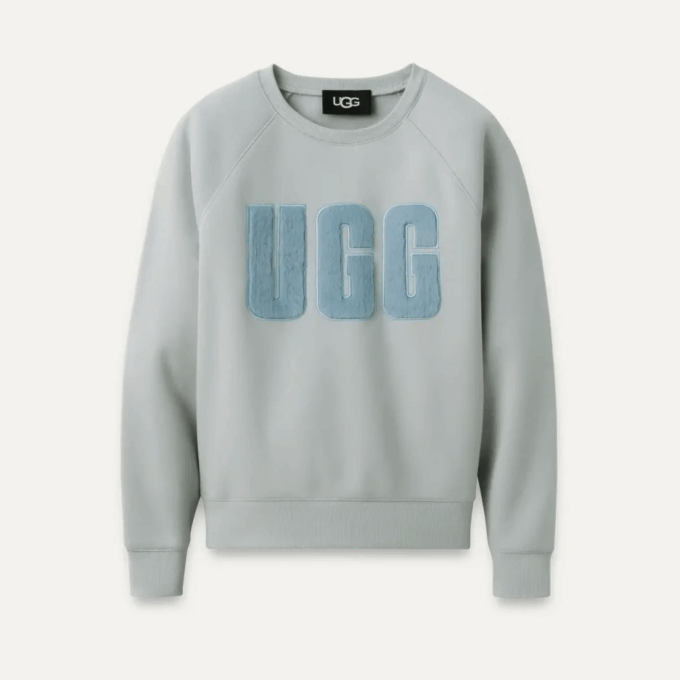 Madeline Fuzzy Logo Crewneck