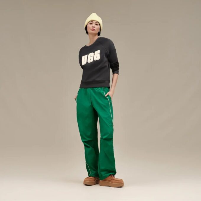 Madeline Fuzzy Logo Crewneck